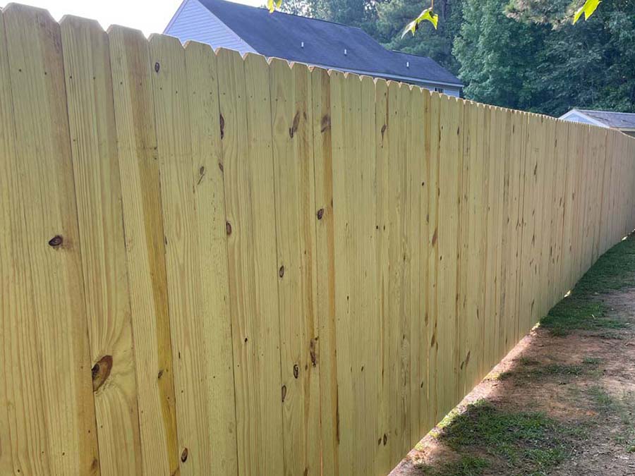 Photo of a South Carolina wood fence