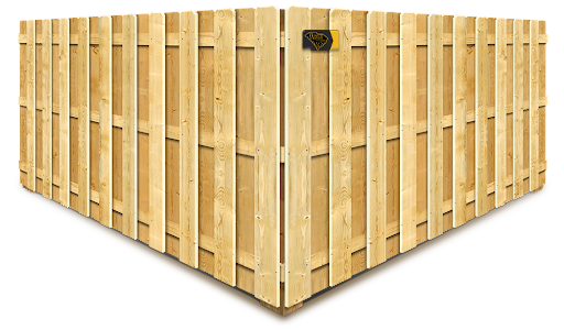 Wood Shadowbox Style Fence - Columbia South Carolina