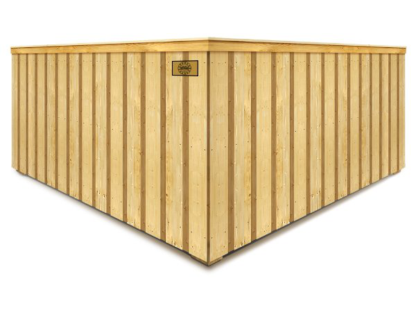 Arthurtown SC cap and trim style wood fence